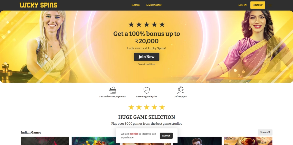 Lucky Spins Home